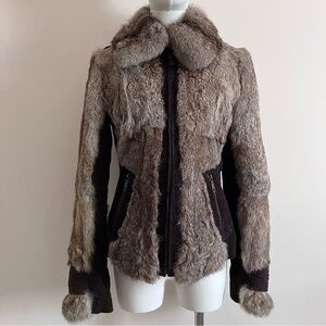 Juicy couture rabbit fur jacket